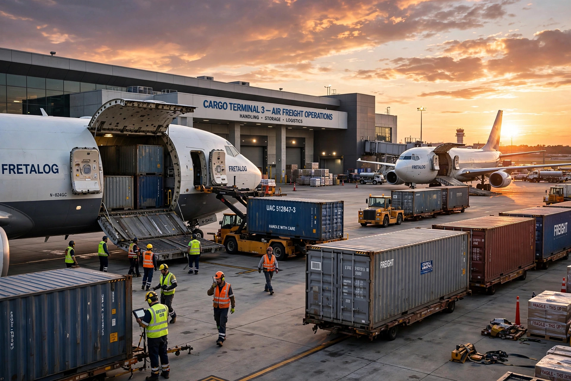 Cargo Terminal Sunset 1